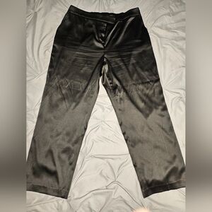 Black Satin Pants